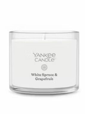 Yankee Candle White Spruce & Grapefruit Mini 1.3 OZ Candle - White
